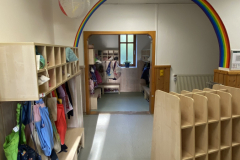 Garberobe-Kindergarten