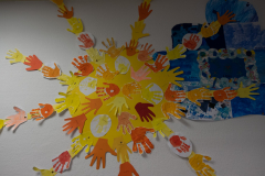 Ein Wandbild in der Kita Theuern