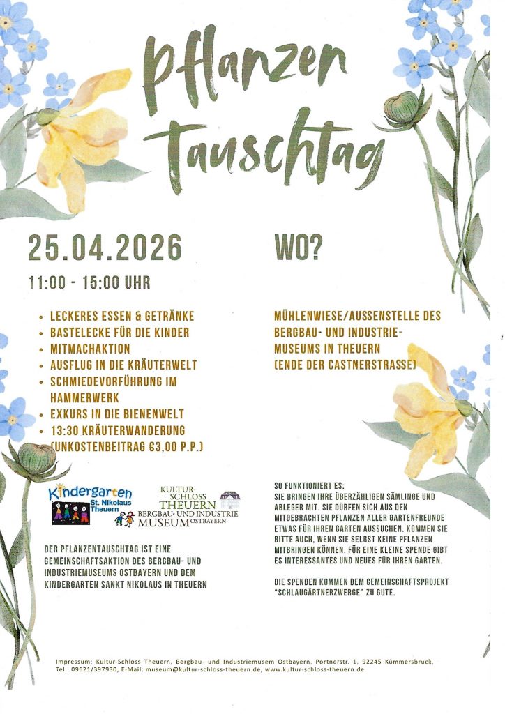 Plakat zum Pflanzen-Tauschtag am 25. April 2026